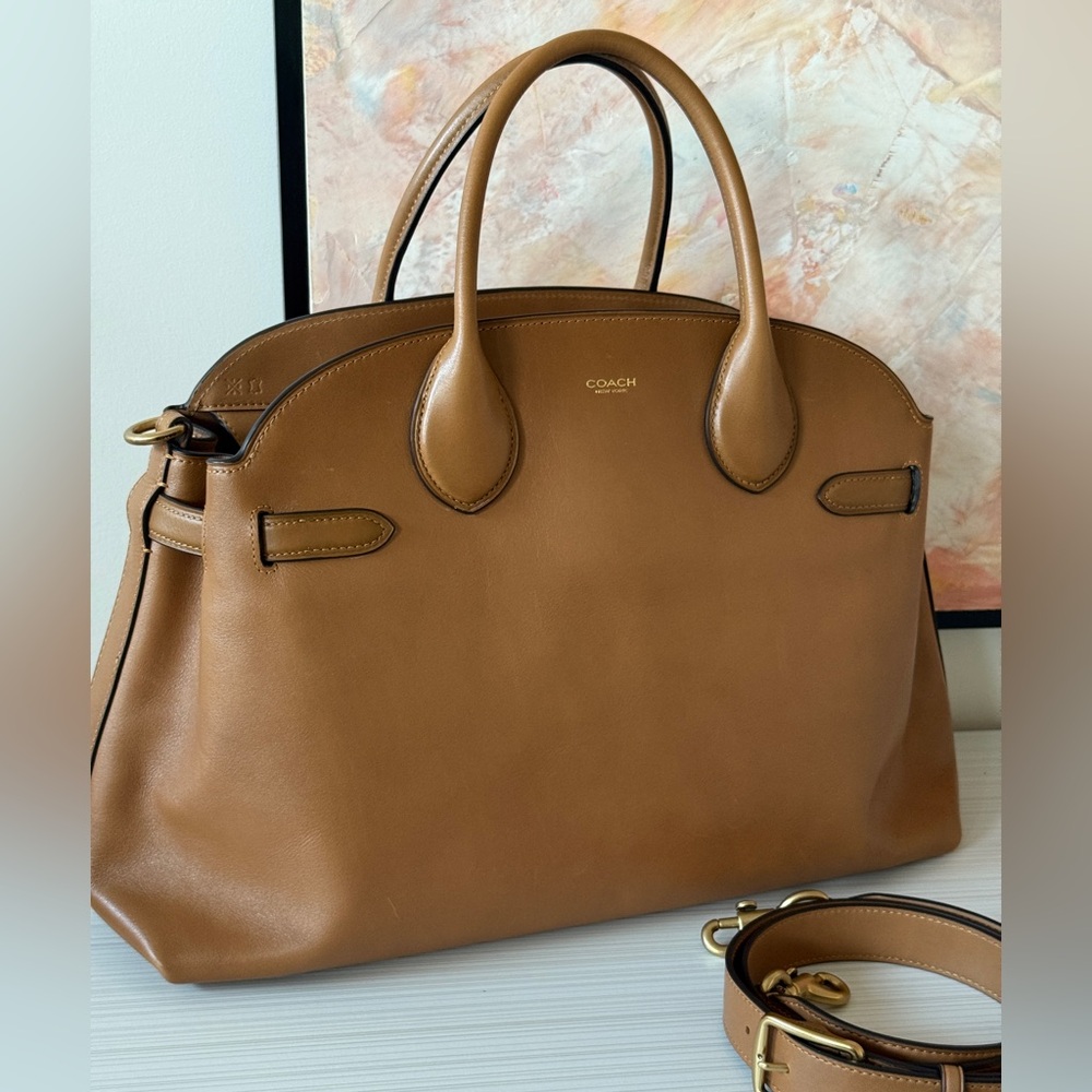 EUC Coach Soft Empire Carryall 40 Honey Brown
